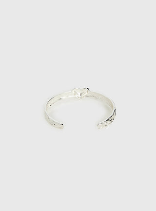 Romma Heart Cuff Silver