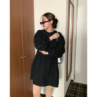 Pintuck Mini Dress