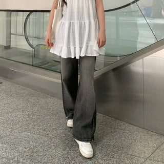 Snap Button Wide Pants