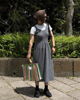 Layered Rib Long Dress