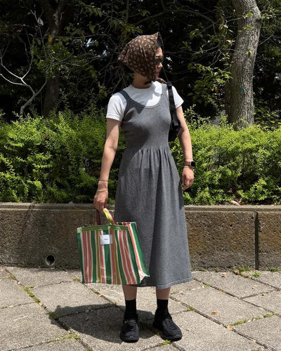 Layered Rib Long Dress