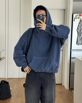 Colored pullover hoodie