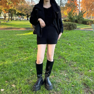 Knit shorts