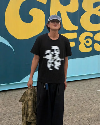 Face print T-shirt
