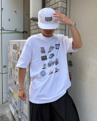 Electronic device print short-sleeved T-shirt