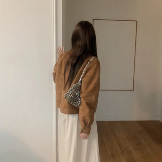 Suede Biker Jacket