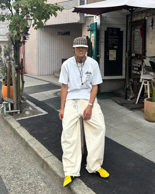 Loose Fit Round Cotton Pants