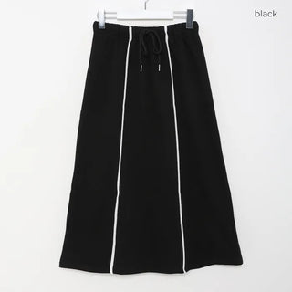 Striped sweat skirt