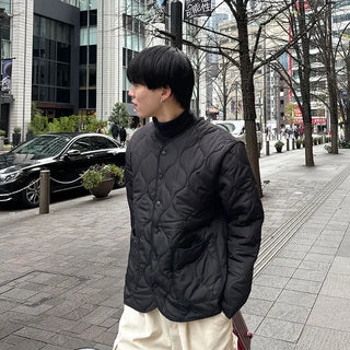 (Unisex) Pocket Quilted Jacket