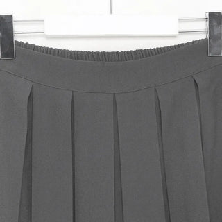 Pintuck pleated long skirt
