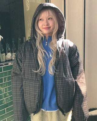 Drawstring Check Jumper