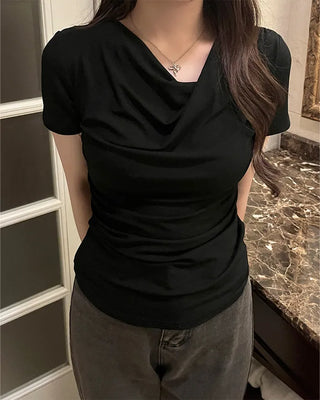 Drape Half-Sleeve T-Shirt