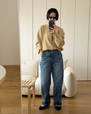 Half-zip sweatshirt