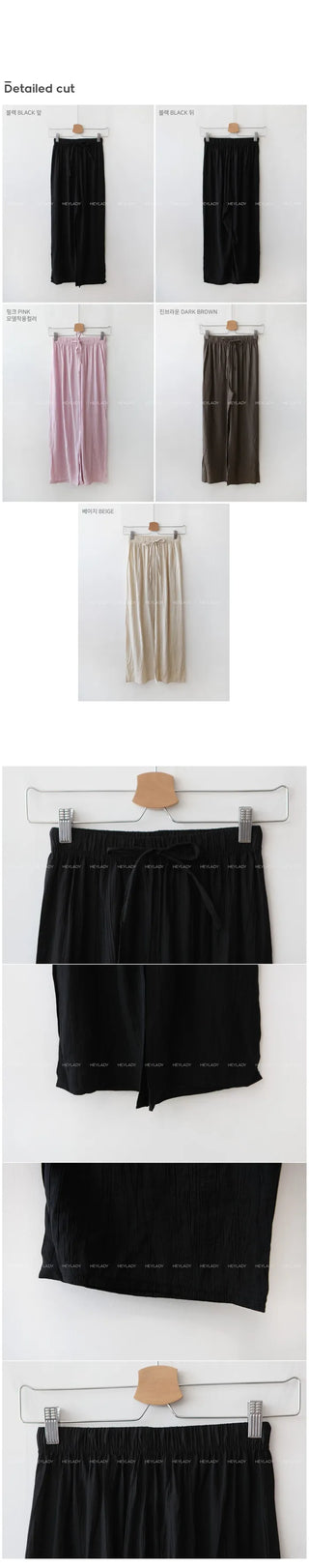 Wide Banding Pants
