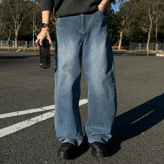 Dart detail balloon denim pants