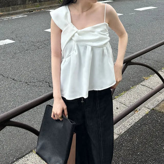 Asymmetrical design top