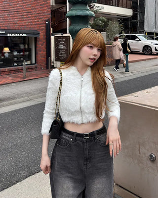 Oversized wide denim pants