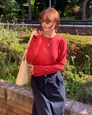 Tencel layered T-shirt
