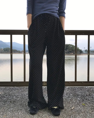 Polka Dot Waist String Pants
