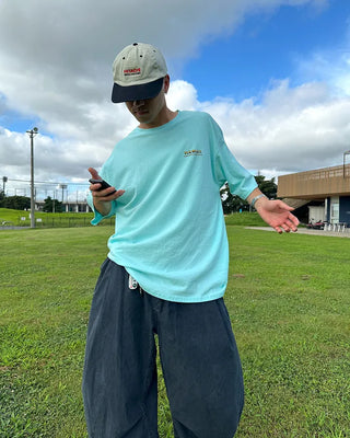 Fish print short-sleeved T-shirt