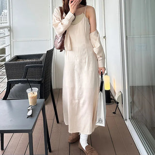 Basic dress and shirt set