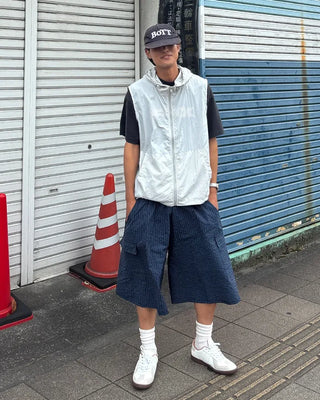 Checked Banding Cargo Pants