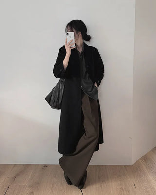 Basic slacks with pleats