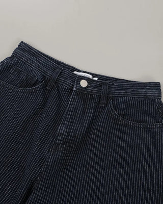 Striped Border Denim Pants