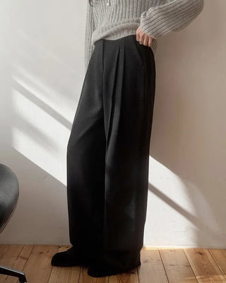 A+ Premium Wool Viscose Pleated Winter Slacks