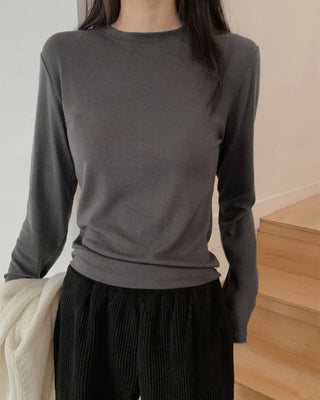 (8 colors) Basic Soft Long-Sleeve T-Shirt (Long Tee)