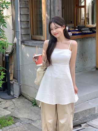Linen camisole dress