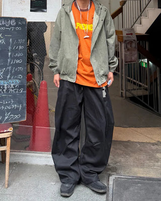 D-ring one-tuck balloon pants