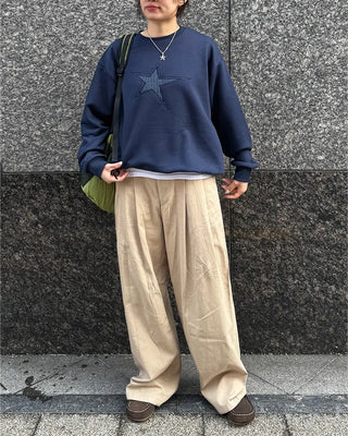 (Unisex) Pintuck Wide Pants