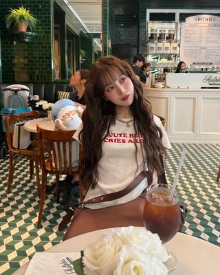 Lettering Crop T-Shirt