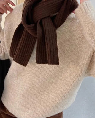 Rib-knit scarf