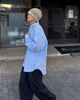 Oversized cotton shirt