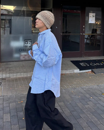 Oversized cotton shirt