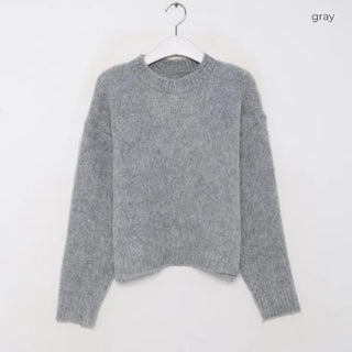 Brushed texture round knit