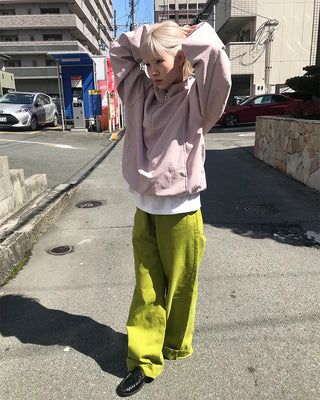 Nylon half-zip sweatshirt