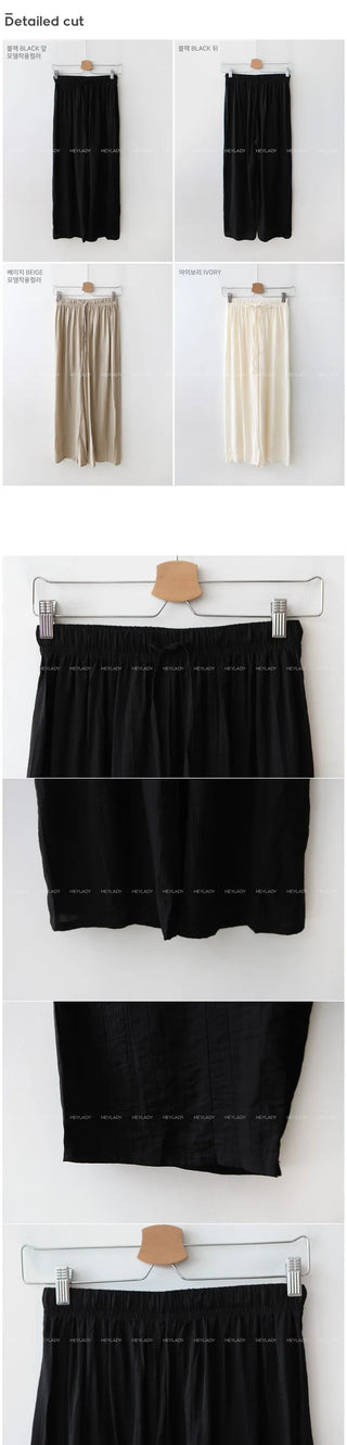 Wide banded pants