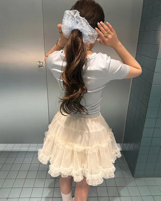Sheer Dot Scrunchie