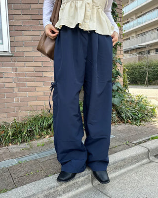 Side-ribbon cargo pants