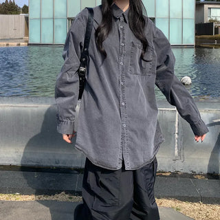 [unisex] Oversized Pigment Dye Shirt
