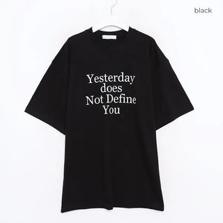 (Unisex) Yesterday Lettering Short-Sleeve T-Shirt