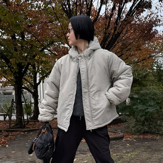 Simple Hooded Padded Jacket