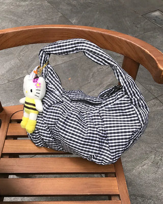 Checked Volume Tote Bag
