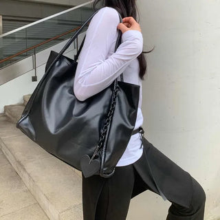 Heart Charm Big Tote Bag/Shoulder Bag