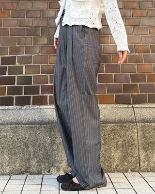 Unisex Double Pintuck Stripe Pants