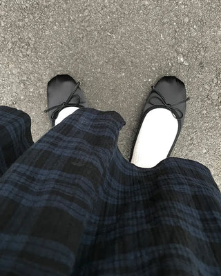 Ribbon flat shoes