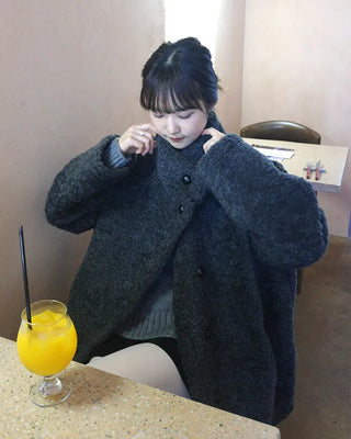 Half-neck boa jacket